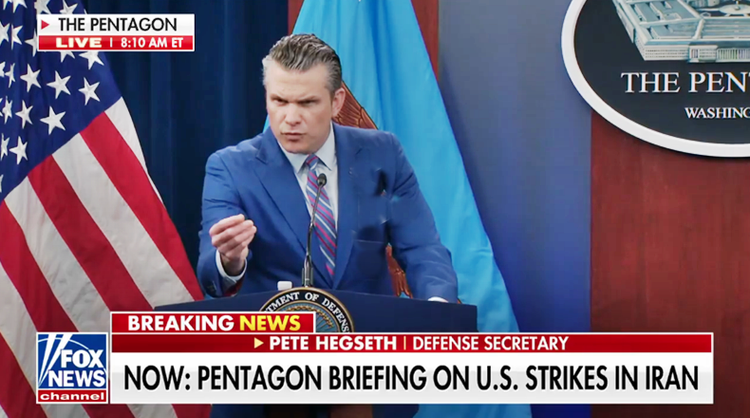 Hegseth tears into reporters, alleging they 'cheer against Trump' and Iran strikes