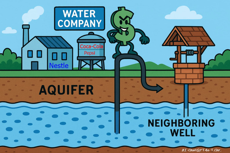 WATER COMPANIES GRABBING WATER FROM AQUIFERS.