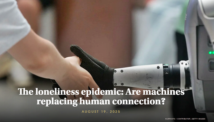 Seniors, children, and the isolated increasingly rely on machines for conversation, risking real relationships and the emotional depth that only humans provide.