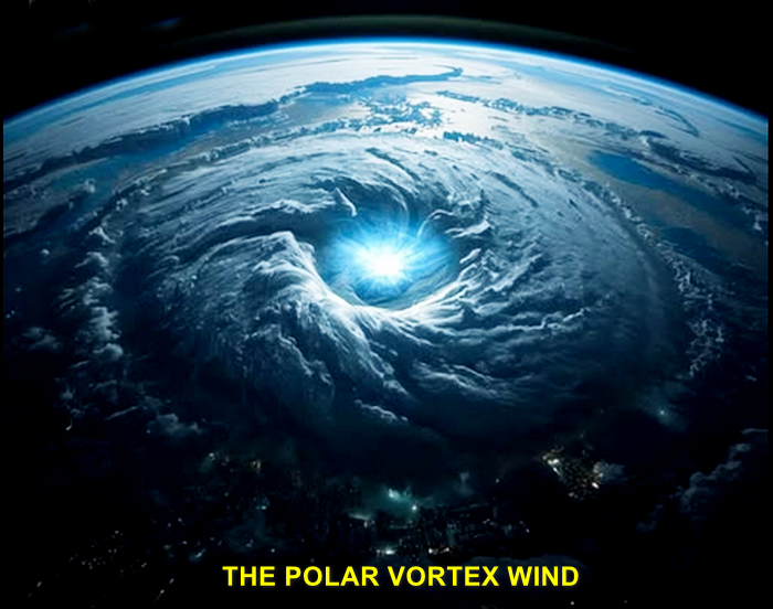 THE POLAR VORTEX WIND IS WEAKENING OPENING FOR COLDER AIR ENTERING