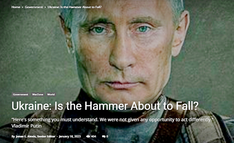 UKRAINE: IS THE HAMMER ABOUT TO FALL?