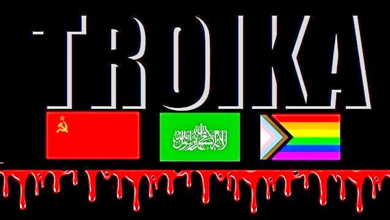 The Bloody Collapse of the Red-Green-Rainbow Troika Begins