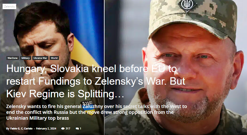 Hungary and Slovakia kneel before EU to restart Fundings to Zelensky’s War. But the Kiev Regime is Splitting…