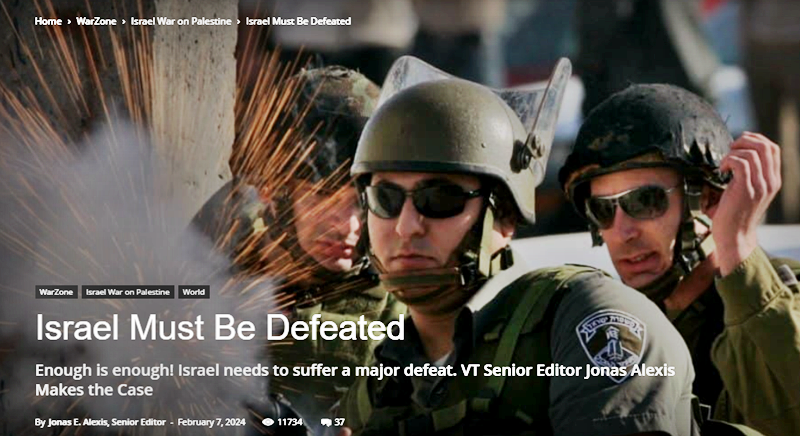 ISRAEL MUST BE DEFEATED