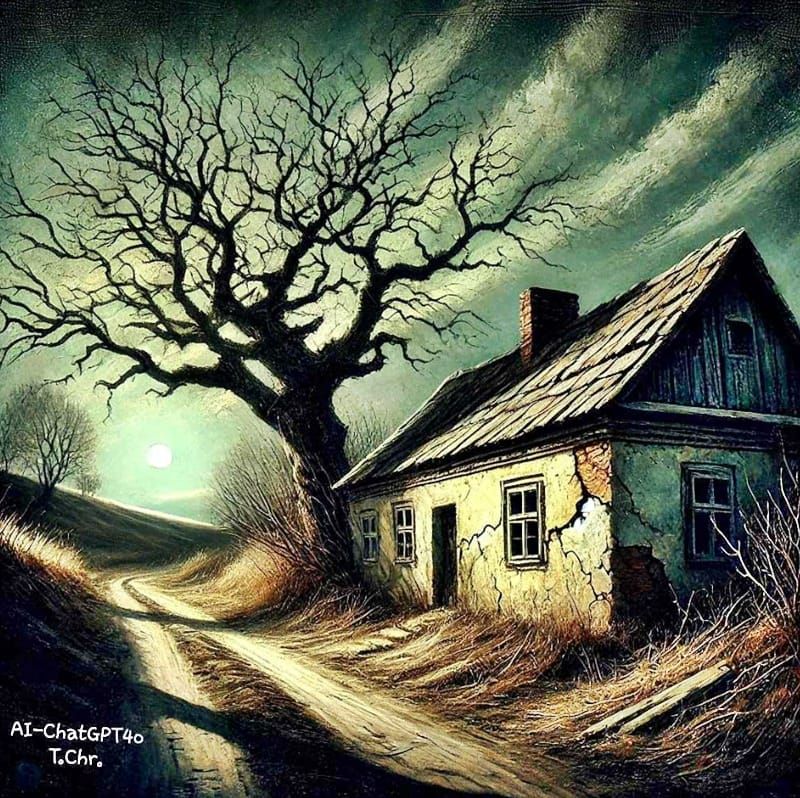 THE COTTAGE WAITING FOR ITS EMIGRATED OWNER TO COME BACK