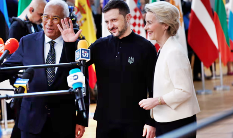 ‘It’s great we are not alone,’ says Volodymyr Zelenskyy as EU leaders hold defence summit – Europe live