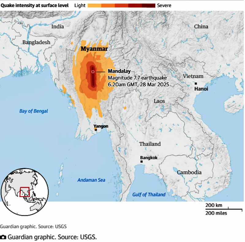 Myanmar and Thailand earthquake live: race to find survivors as huge rise in death toll confirmed