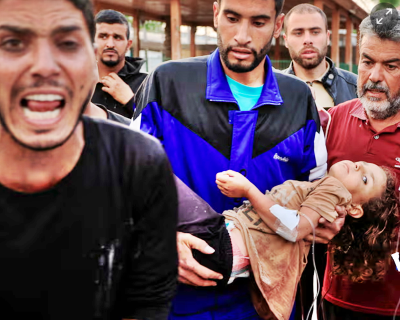 Israeli bombing wave kills dozens in Gaza including at least 22 children, say reports