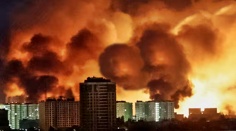 Russia launches one of biggest drone attacks on Kyiv since start of war