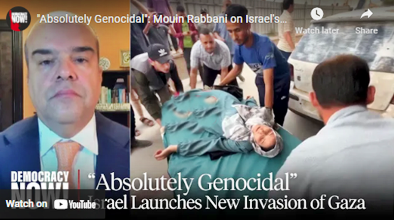 ‘Absolutely Genocidal’: Mouin Rabbani on ‘Gideon’s Chariots,’ Israel’s Latest Escalation of War on Gaza