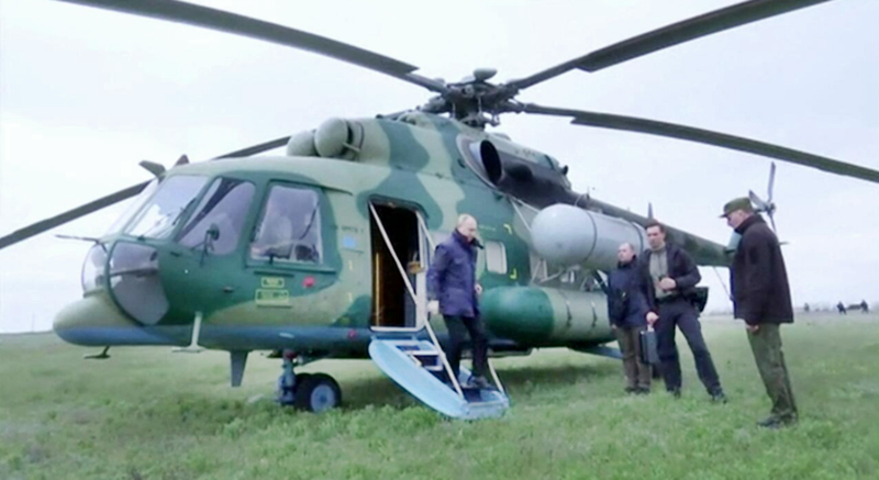 Ukraine Tried To Attack Putin’s Helicopter Mid-Flight, Russia Alleges, Responds With Massive Strikes On Kiev