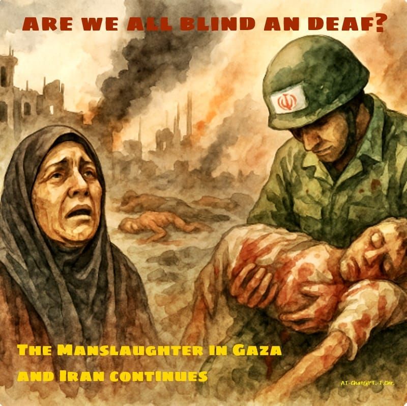 THE MANSLAUGHTER IN GAZA AND IRAN