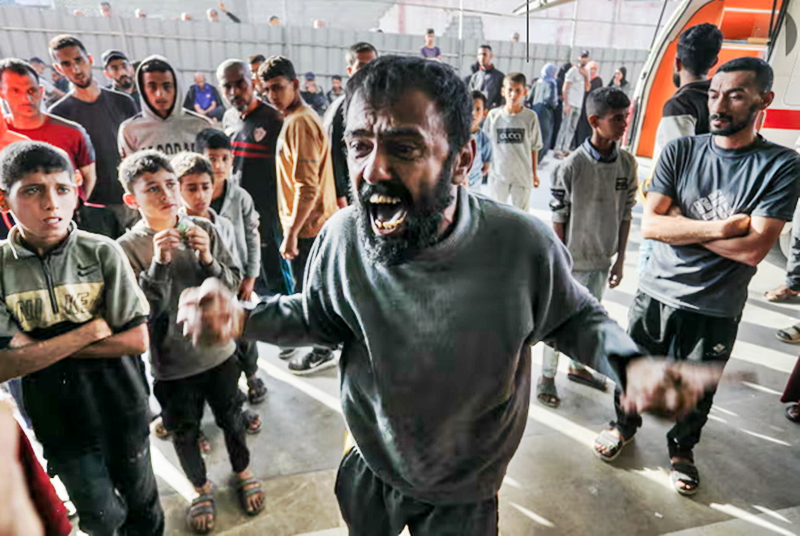 Palestinians gunned down while trying to reach food aid site in Gaza, hospital says