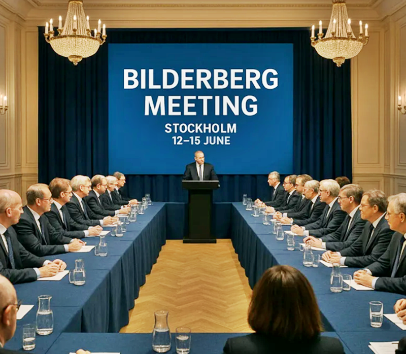 The Bilderberger meeting in Stockholm, June 12-15.