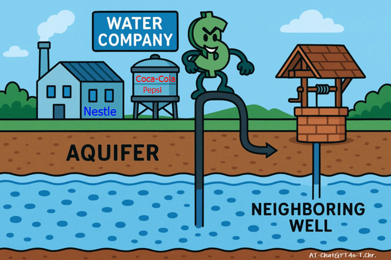 WATER COMPANIES GRABBING WATER FROM AQUIFERS.