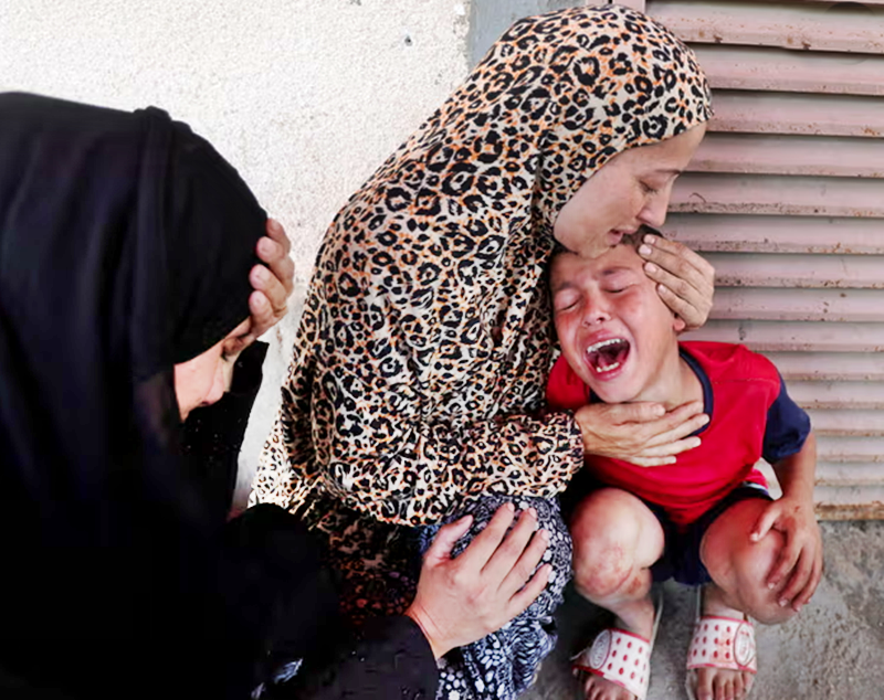 Israeli strike kills at least 10 children queueing for medical treatment in Gaza