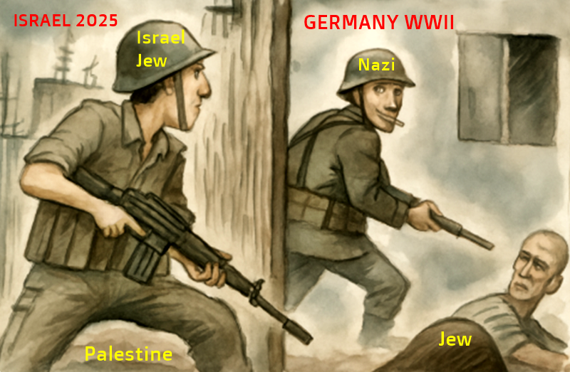 SIMILARITIES BETWEEN GERMAN NAZIS & ISRAEL JEWS