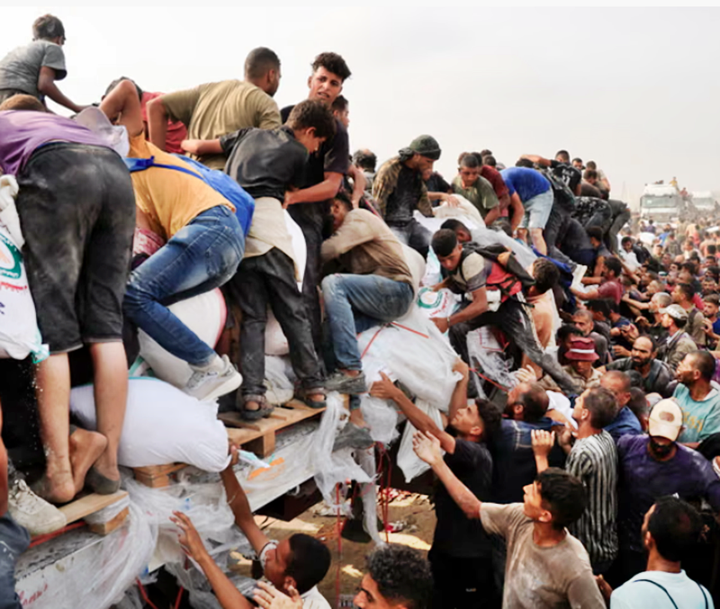 Middle East crisis live: 25 foreign ministers issue joint call for ‘flood’ of aid into Gaza