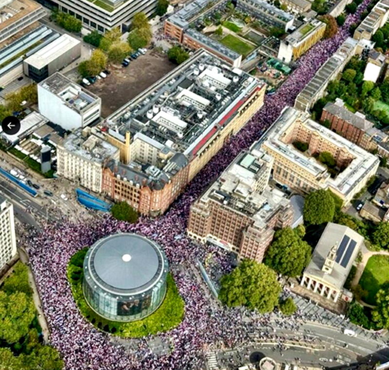 Tommy Robinson 'Unite The Kingdom' Rally Attracts Massive Crowd In London