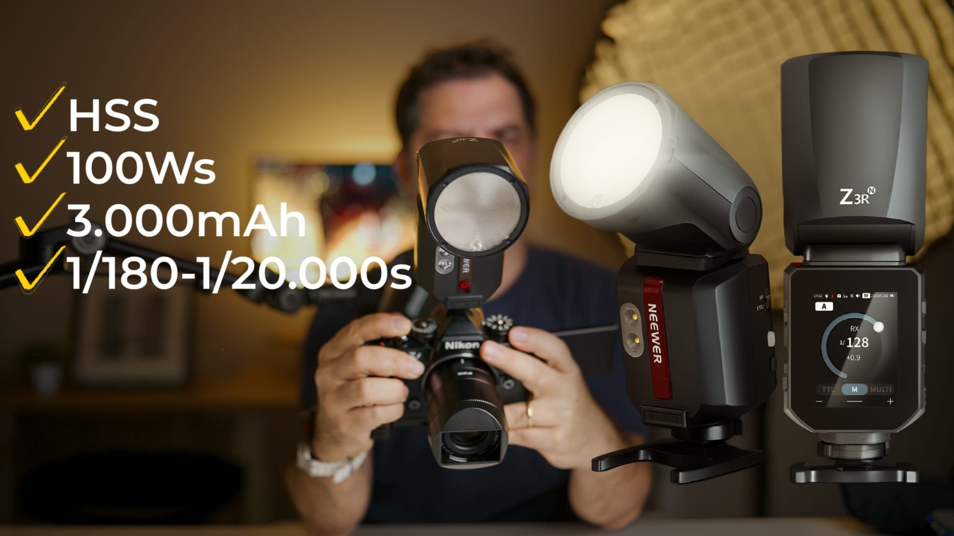🎯 Neewer Z3R 100Ws Round Head Flash inceleme | Godox V100 rakibi mi?​