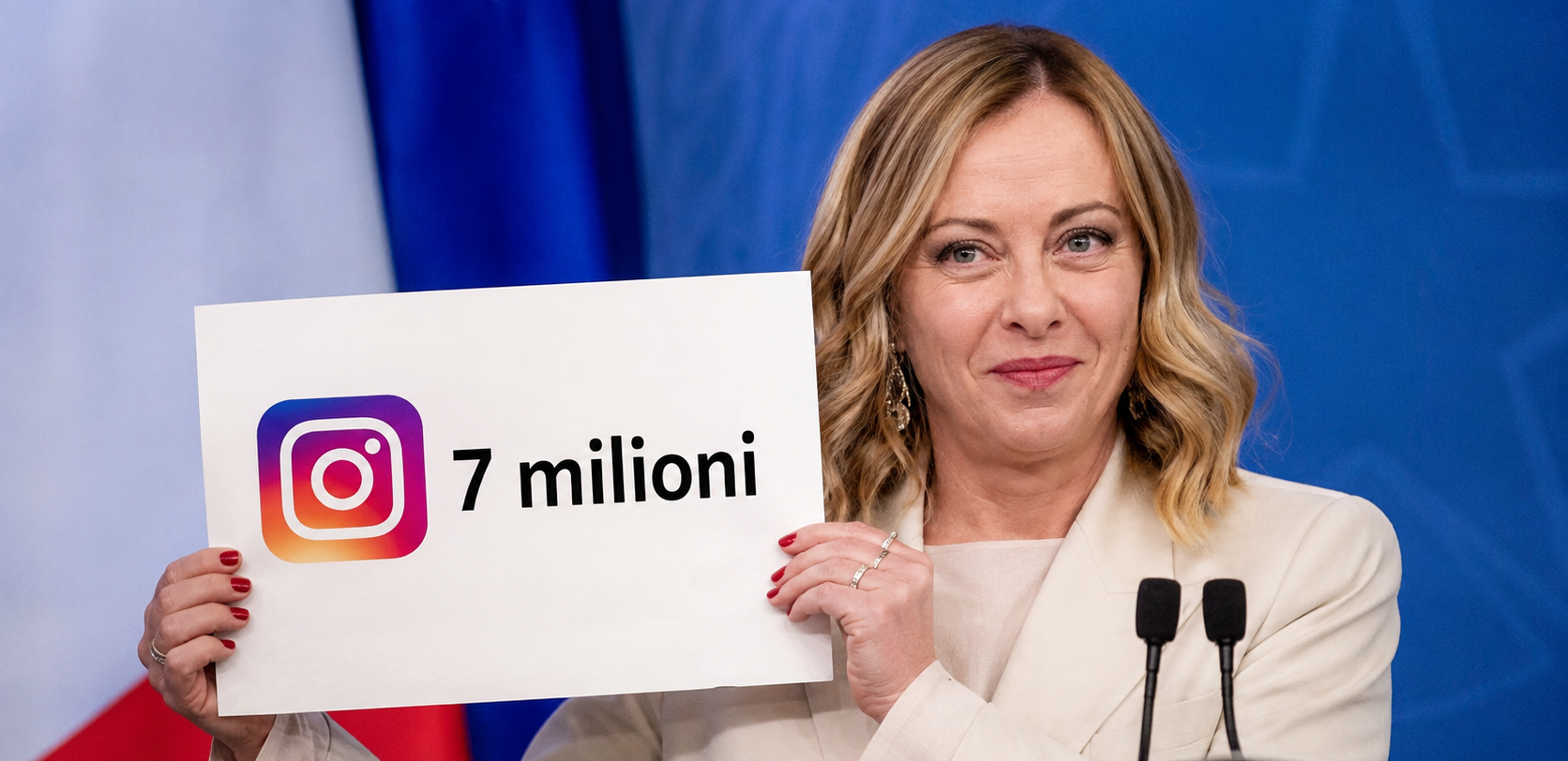 Meloni supera Macron su Instagram: 7 milioni di follower, prima tra i leader europei