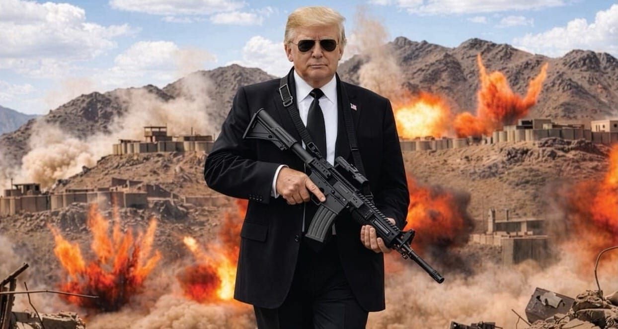 Trump posa con un fucile d'assalto: "Basta fare il signor gentile con l'Iran"