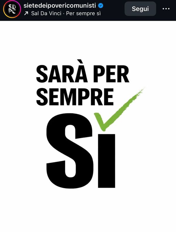 Sanremo, la canzone di Sal Da Vinci diventa un meme per il referendum: “Sarà per sempre sì”