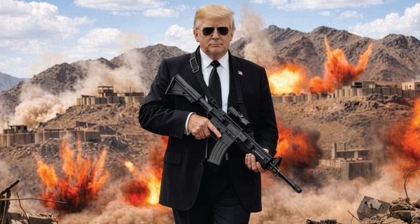 Trump posa con un fucile d'assalto: "Basta fare il signor gentile con l'Iran"