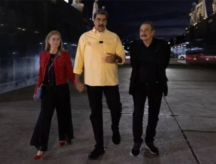 Con Nicolás Maduro la víspera de su secuestro