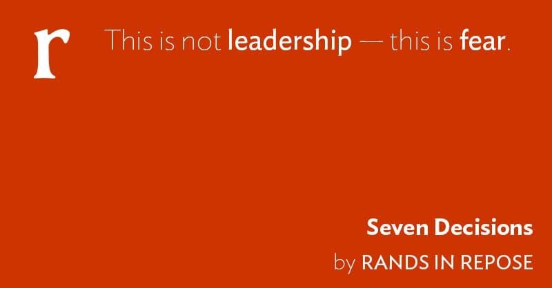 Seven Daily Decisions