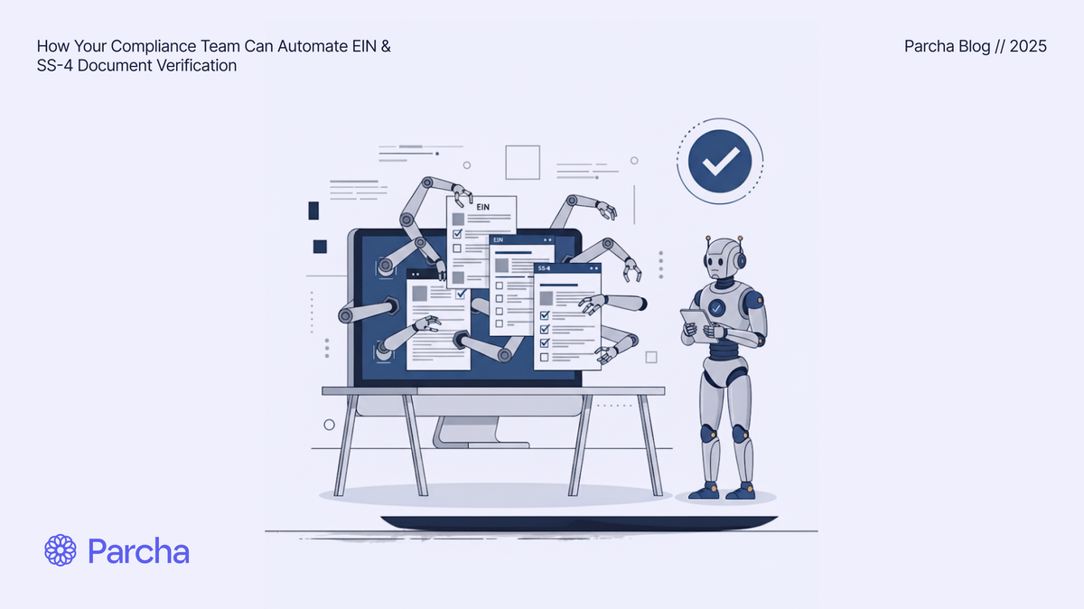 How Your Compliance Team Can Automate EIN & SS-4 Document Verification