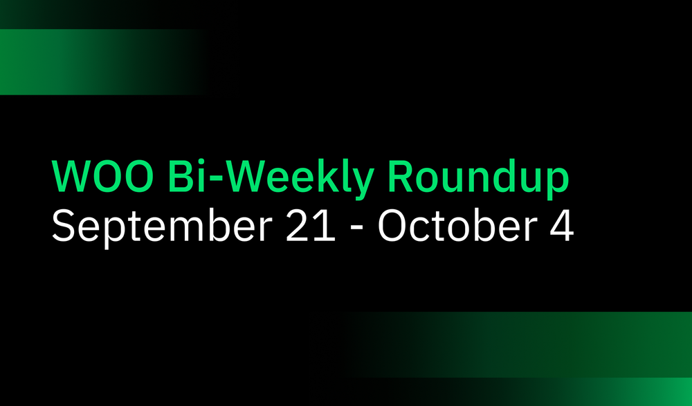 WOO Bi-weekly roundup