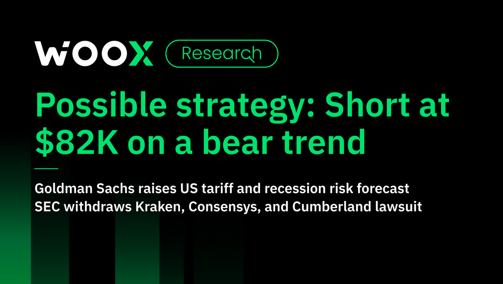 Possible strategy: Short at $82K on a bear trend