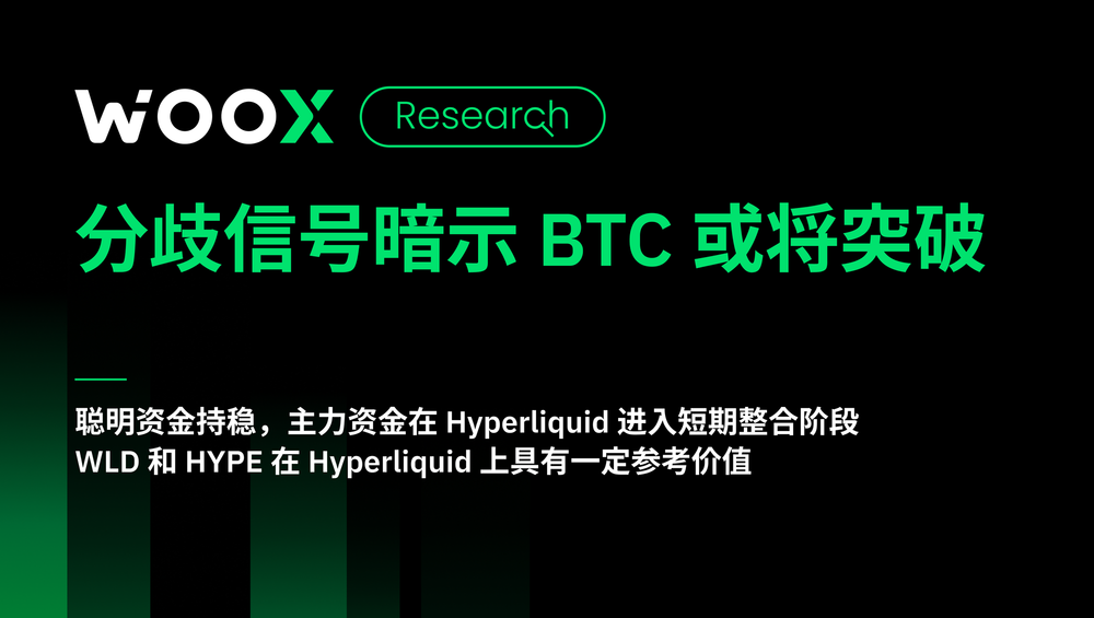 分歧信号暗示 BTC 或将突破