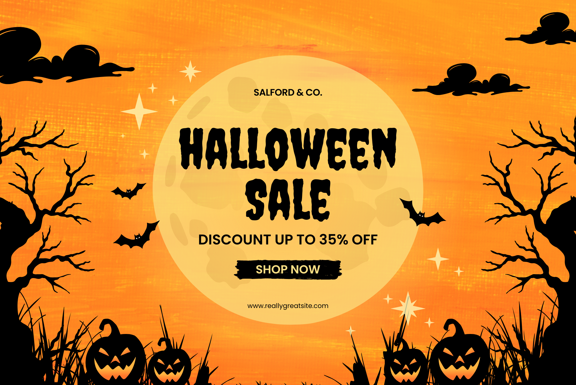 Halloween Sale Werbung