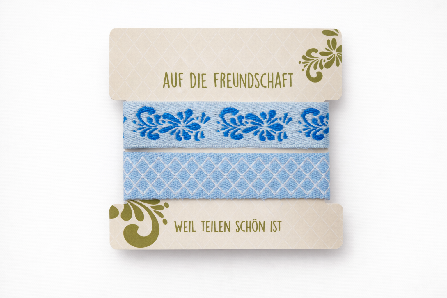 Freundschafts Armbänder blau bestickt Alexander Sudahl