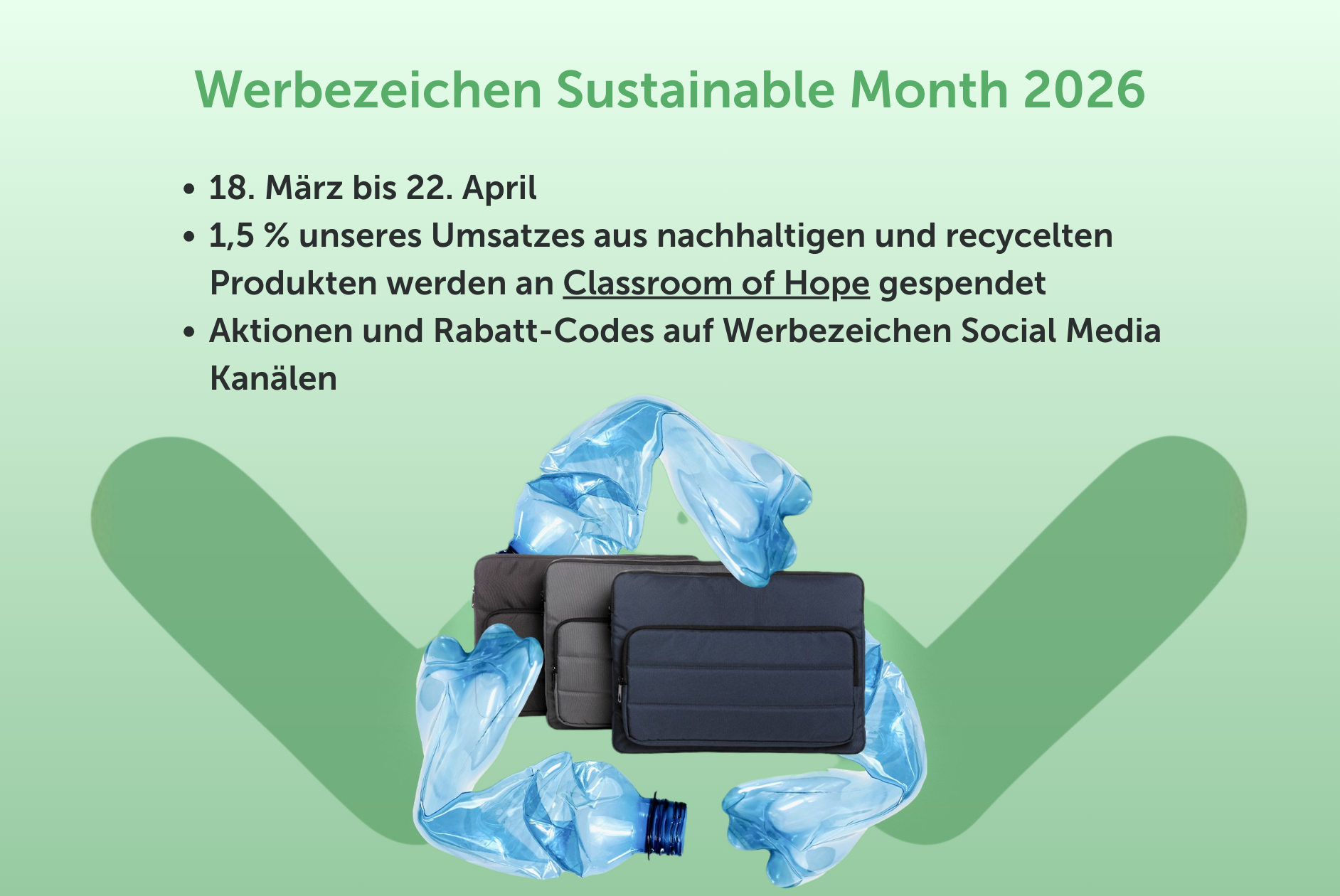 Werbezeichen Sustainable Month 2026