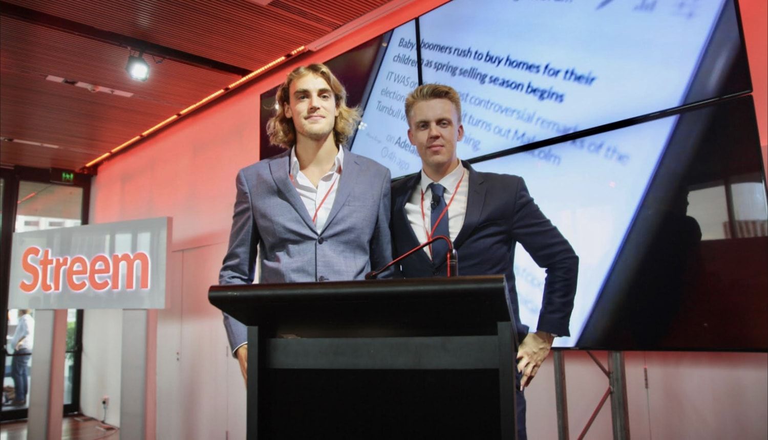 Streem CEO Elgar Watch and CTO Antoine Sabourin