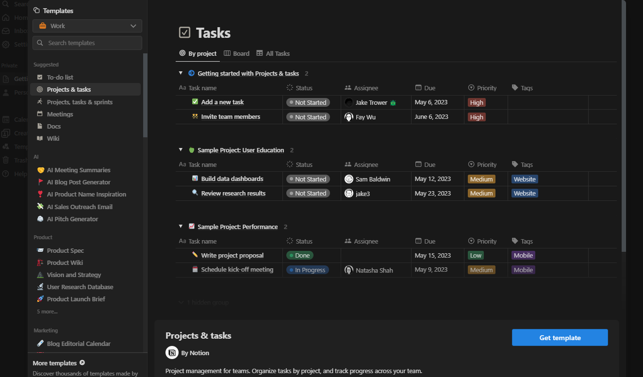 Top AI marketing tools in 2024 - Notion