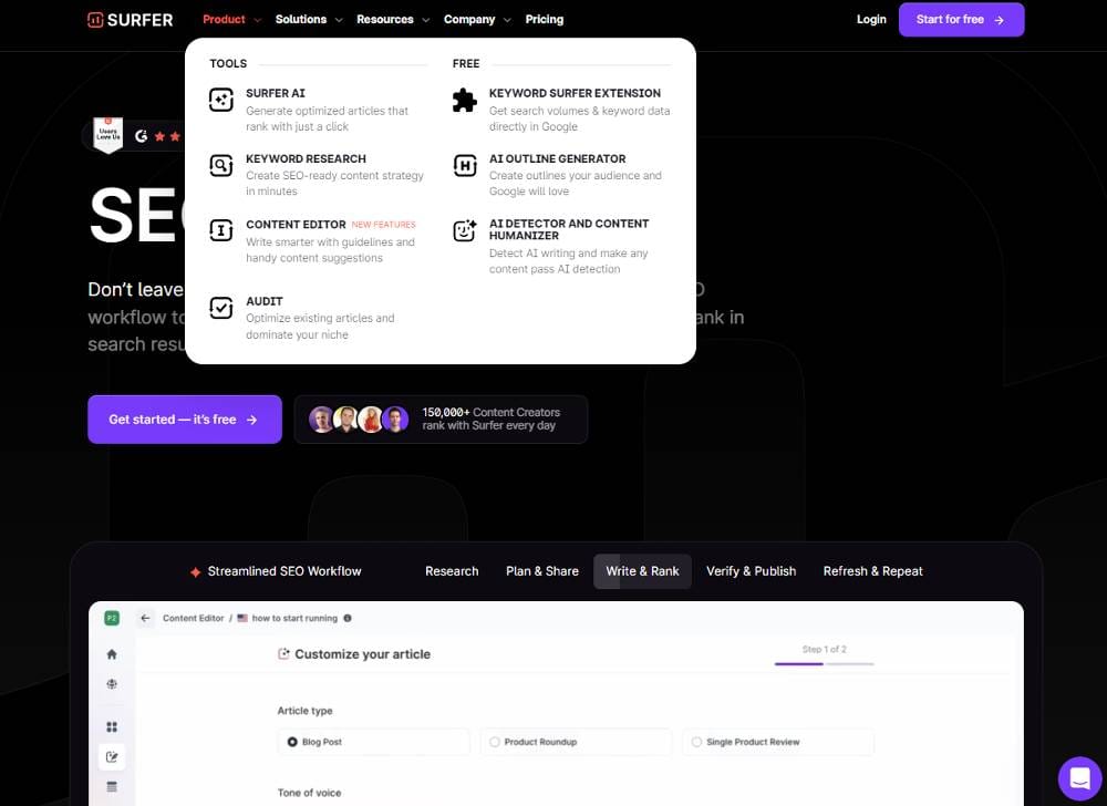 Top AI marketing tools in 2024 - Surfer SEO