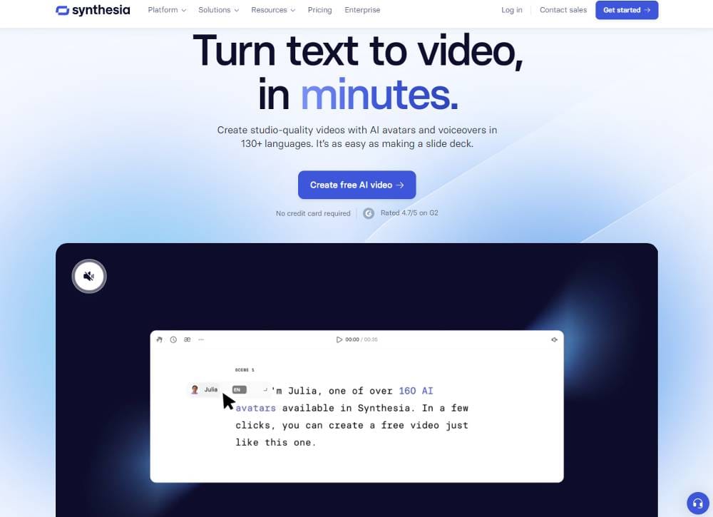 Top AI marketing tools in 2024 - Synthesia