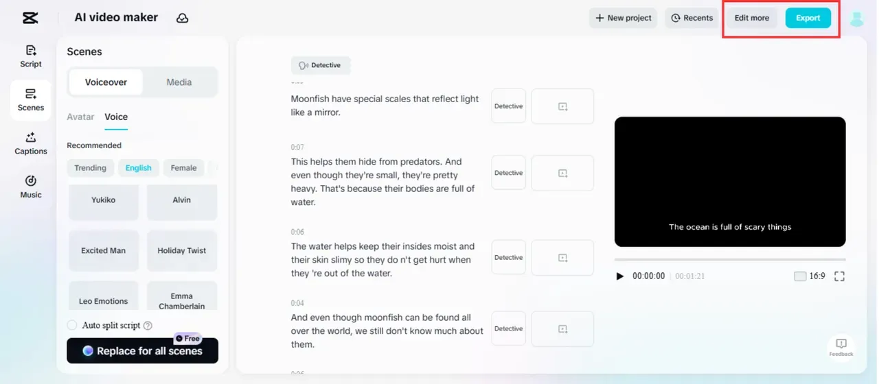 capcut ai video maker 4
