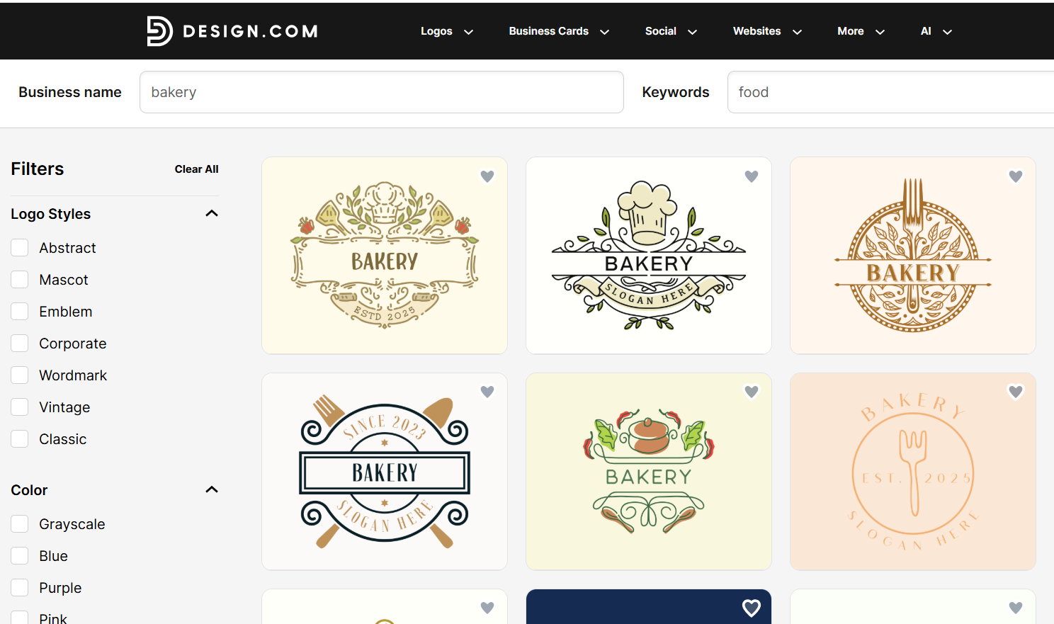 Design.com graphic and AI design tool