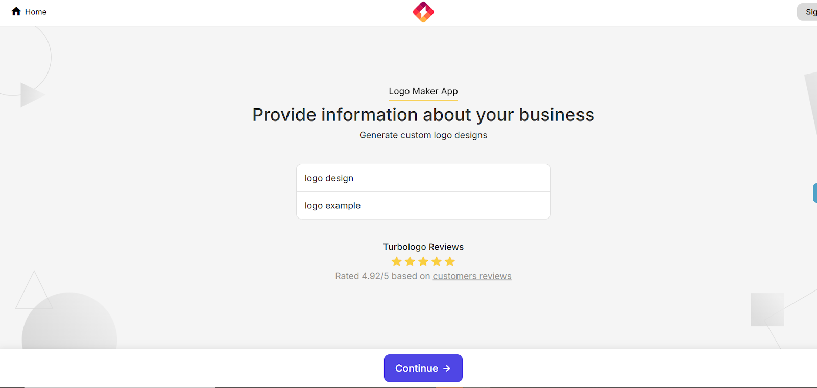 Turbologo AI logo maker