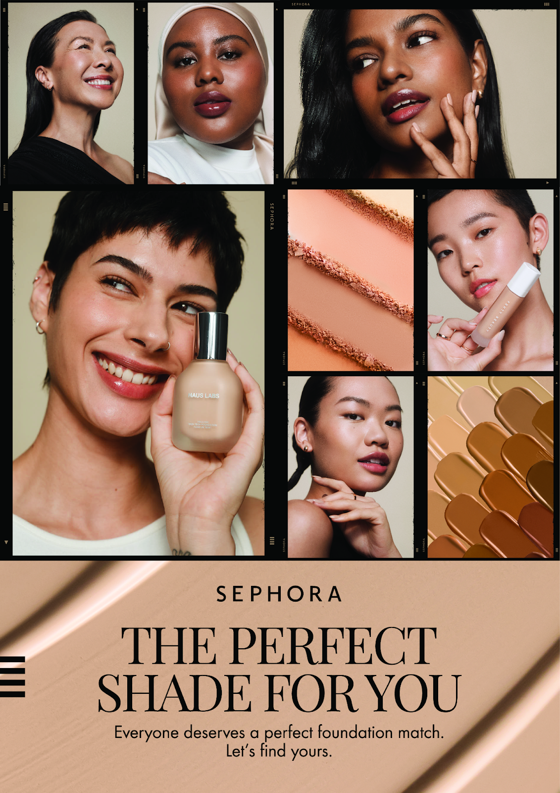 Sephora "The Perfect Shade For You" campaign