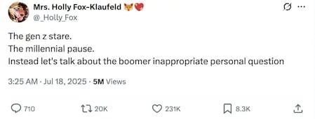 Twitter users tweet about the Gen Z stare goes viral with 5m views