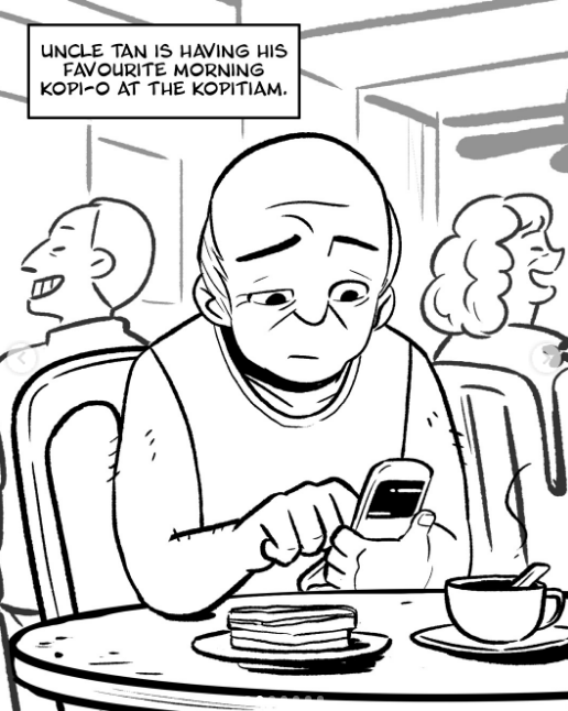 Uncle & Aunty get smart(phone) campaign mentions Kopitiam culture