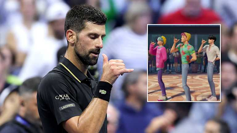Novak Djokovic dances to Soda Pop by Saja Boys