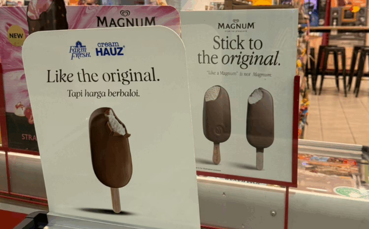 Farm Fresh and Magnum cheeky ad