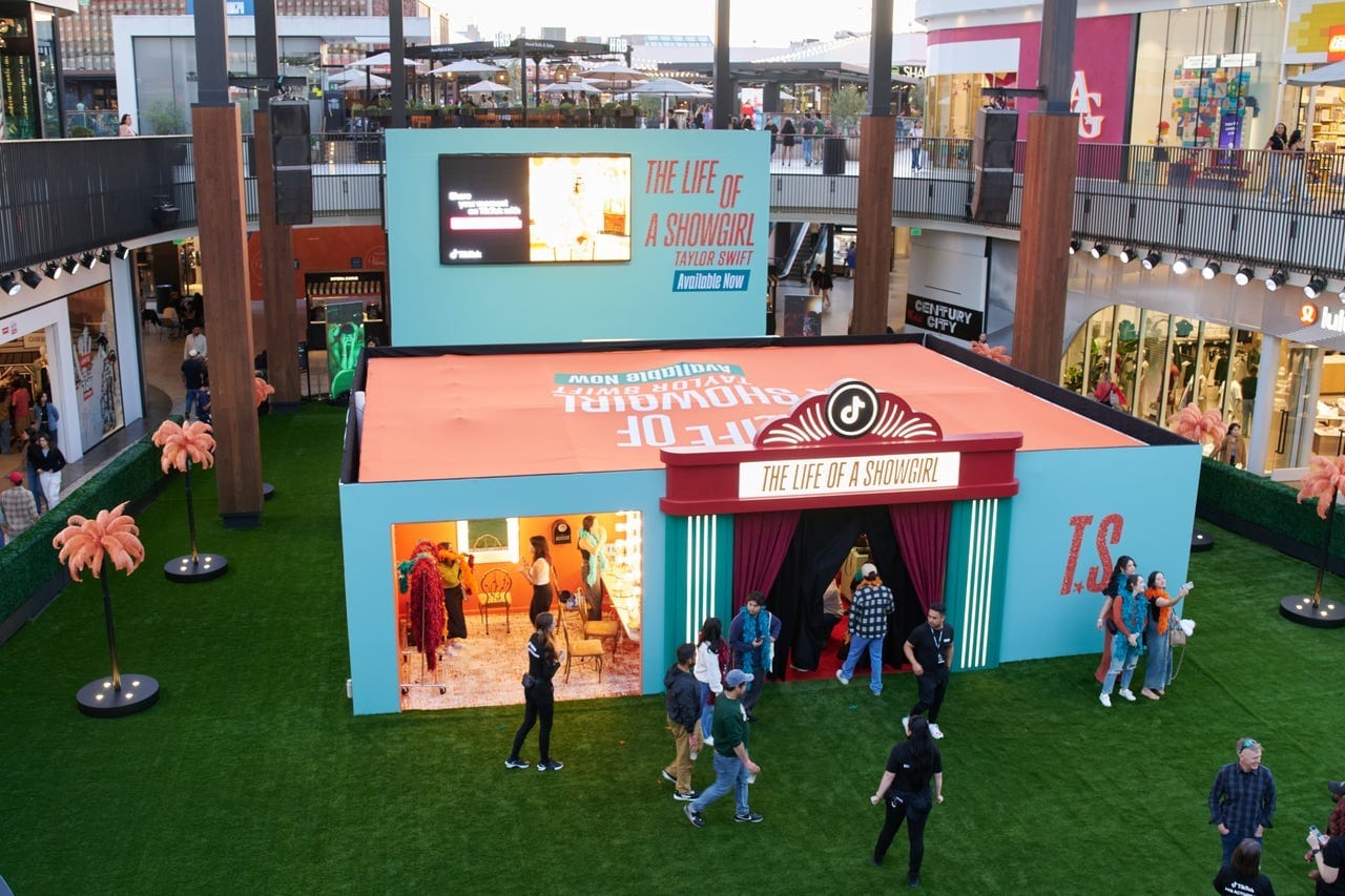 TikTok month-long in-app experience featuring glitters from Taylor's Life of A Showgirl